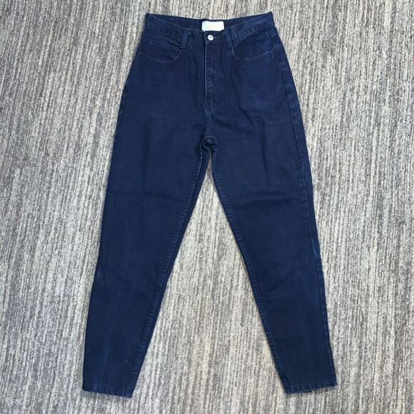 Vintage Original Jeanjer Junior Size 11 Blue Skinny Jeans High Rise Ankle Zipper - Picture 2 of 9